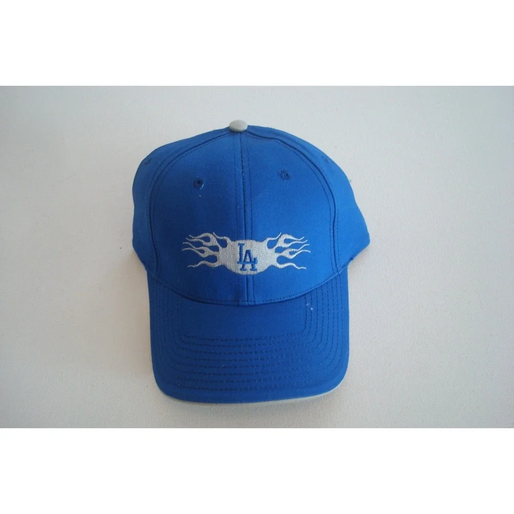 DODGERS DREW PEARSON STRAPBACK DEADSTOCK HAT CAP VINTAGE J2 BEACH GOLF